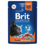 Миниатюра для Brit Premium Пауч для взрослых стерилизованных кошек лосось в соусе 85 г
