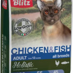 Миниатюра для Корм сухой для кошек Blitz Holistic Chicken & Fish (низкозерновой) для всех пород, курица и рыба 400 г