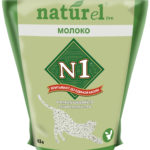 Миниатюра для Наполнитель N1 NATUReL для кошек с добавлением сухого молока, комкующийся, 4.5 л, 1.8 кг