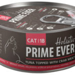 Миниатюра для Корм Prime Ever Holistic Tuna Topped & Crab Meat (в желе) для кошек, с тунцом и крабом, 80 г