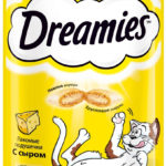Миниатюра для Лакомство для кошек Dreamies лакомые подушечки с сыром 60 г