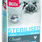 Миниатюра для Корм для кошек Blitz Sterilised Chicken для стерилизованных кошек, с курицей 2 кг