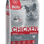 Миниатюра для Корм сухой для кошек Blitz For Adult Cats Chicken с курицей 10 кг