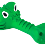 Миниатюра для Игрушка МР КРАНЧ для собак Крокодил с пищалкой 18 см зеленая с ароматом курицы