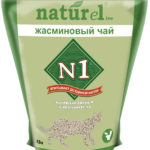 Миниатюра для Наполнитель N1 NATUReL Жасминовый чай для кошек, комкующийся, 4.5 л, 1.75 кг