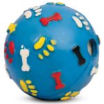 Миниатюра для Игрушка для собак Triol из ц/литой резины “Мяч с лапками и косточками со звуком”, d75мм