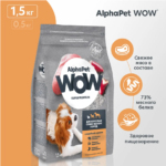 Миниатюра для Сухой корм Alphapet WOW Superpremium с индейкой и рисом для собак мелких пород 1,5 кг