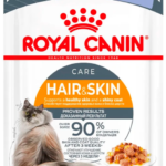 Миниатюра для Влажный корм для кошек Royal Canin кусочки в желе : идеальная кожа и шерсть 85 г