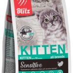 Миниатюра для Корм для котят Blitz kitten беременных и кормящих кошек с индейкой 400 г