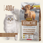 Миниатюра для Сухой корм “Деревенские лакомства Холистик Премьер” для стерилизованных кошек, говядина 400 г