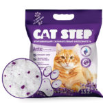 Миниатюра для Наполнитель для кошек Cat Step силикагелевый с ароматом лаванды 15.2 л, 6.97 кг